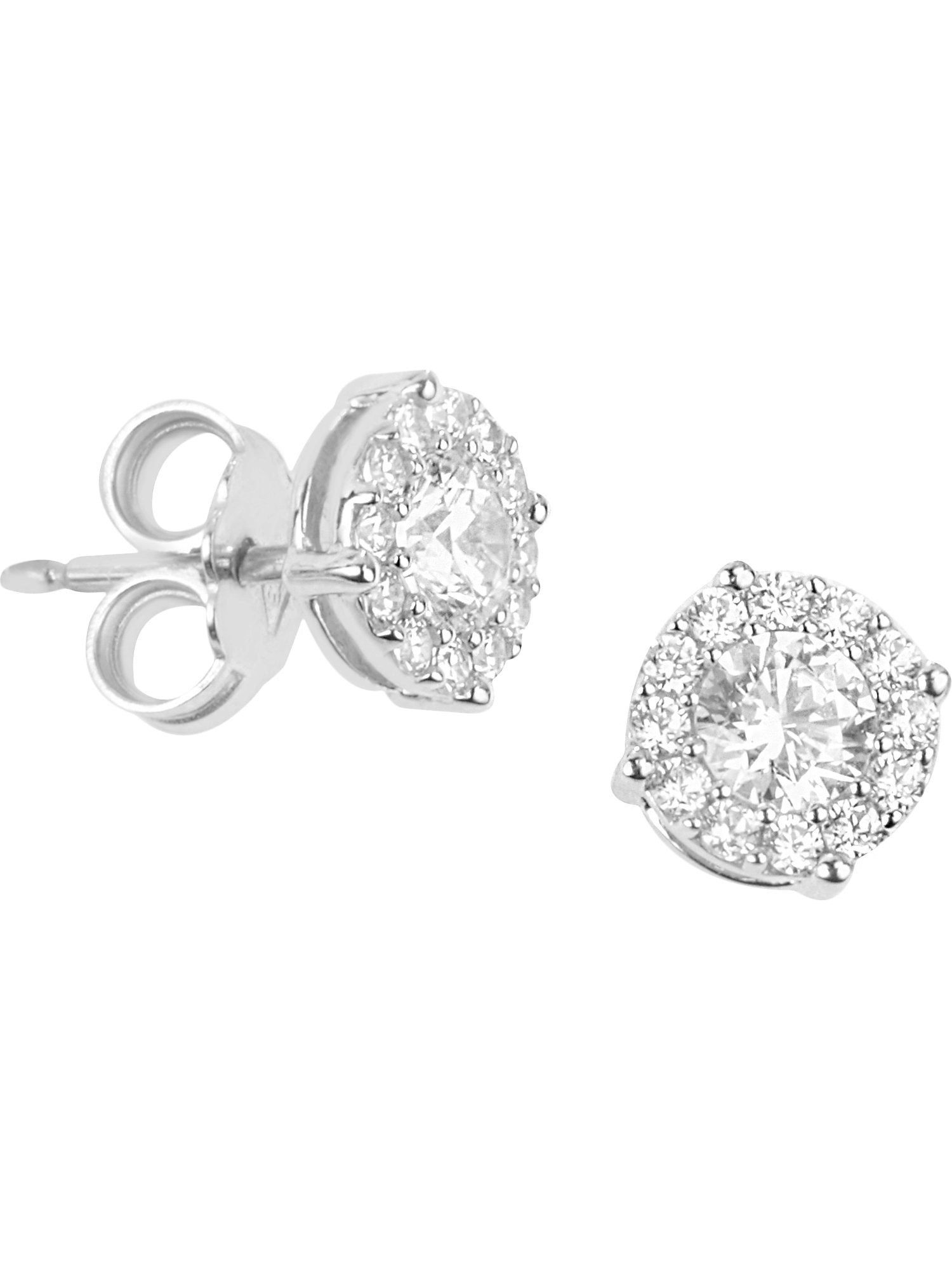 FAVS Paar Ohrstecker FAVS Damen-Ohrstecker 375er Weißgold 26 Zirkonia günstig online kaufen