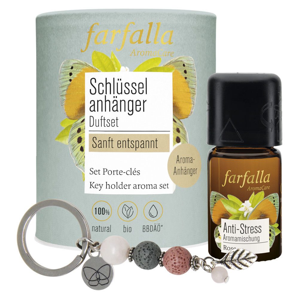 Farfalla Essentials AG Duftöl Schlüsselanhänger Duftset sanft entspannt, Stk