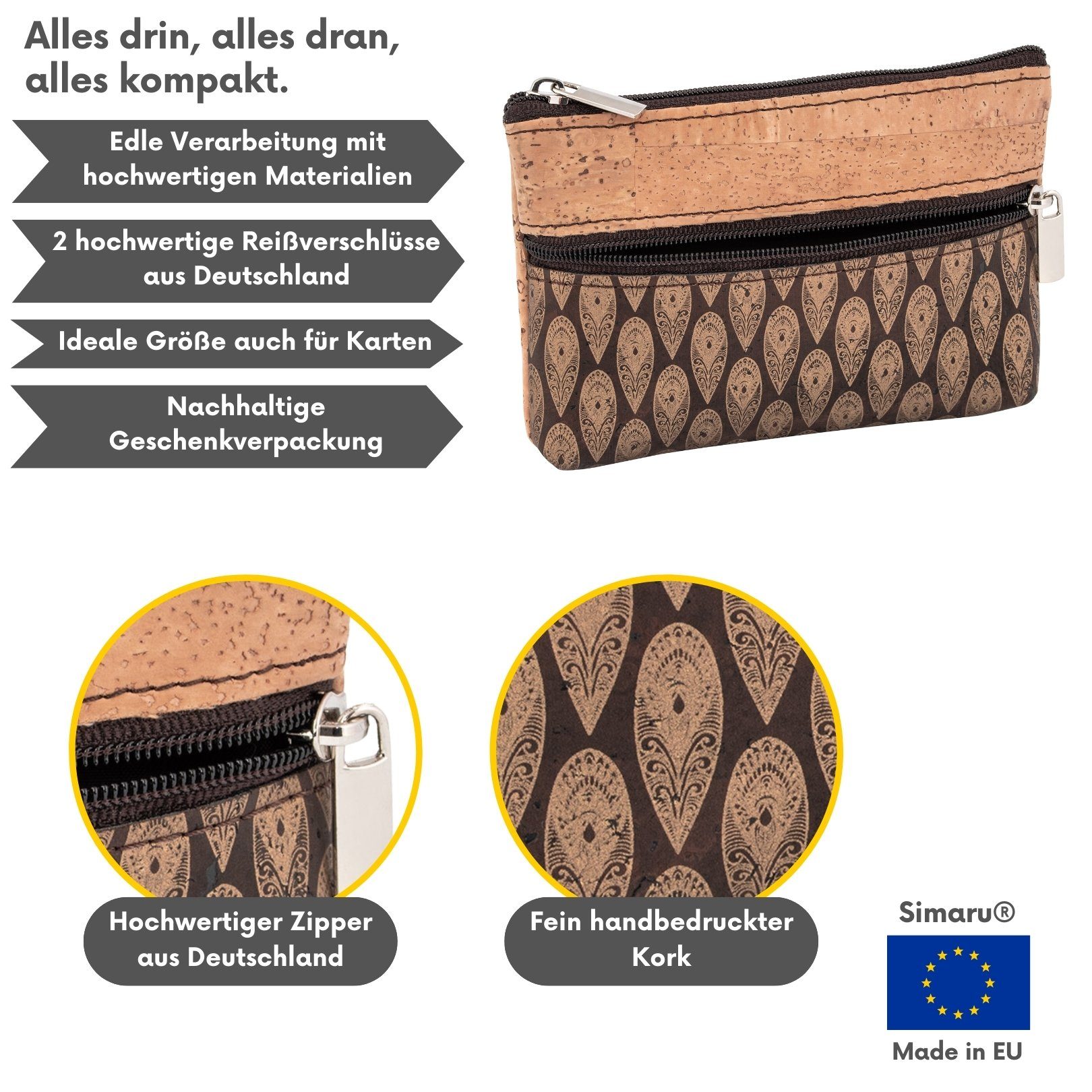 Simaru Mini Geldbörse ANCORA, Slim Wallet günstig online kaufen