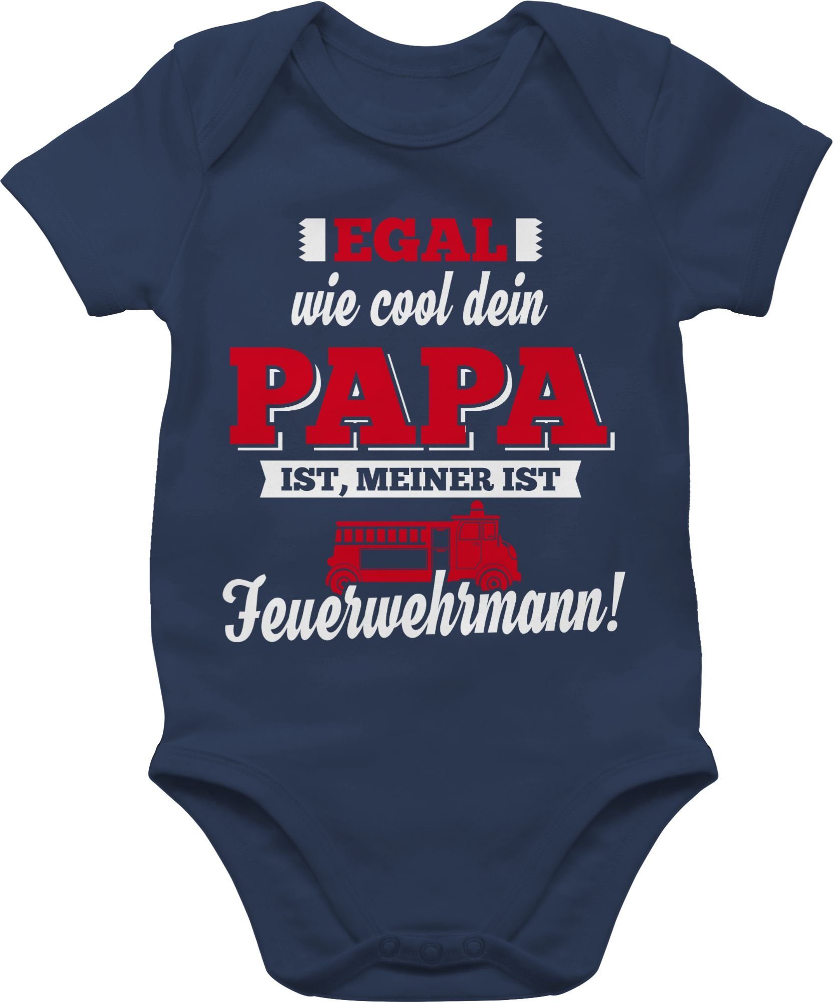 Shirtracer Shirtbody Mein Papa Feuerwehrmann Sprüche Baby