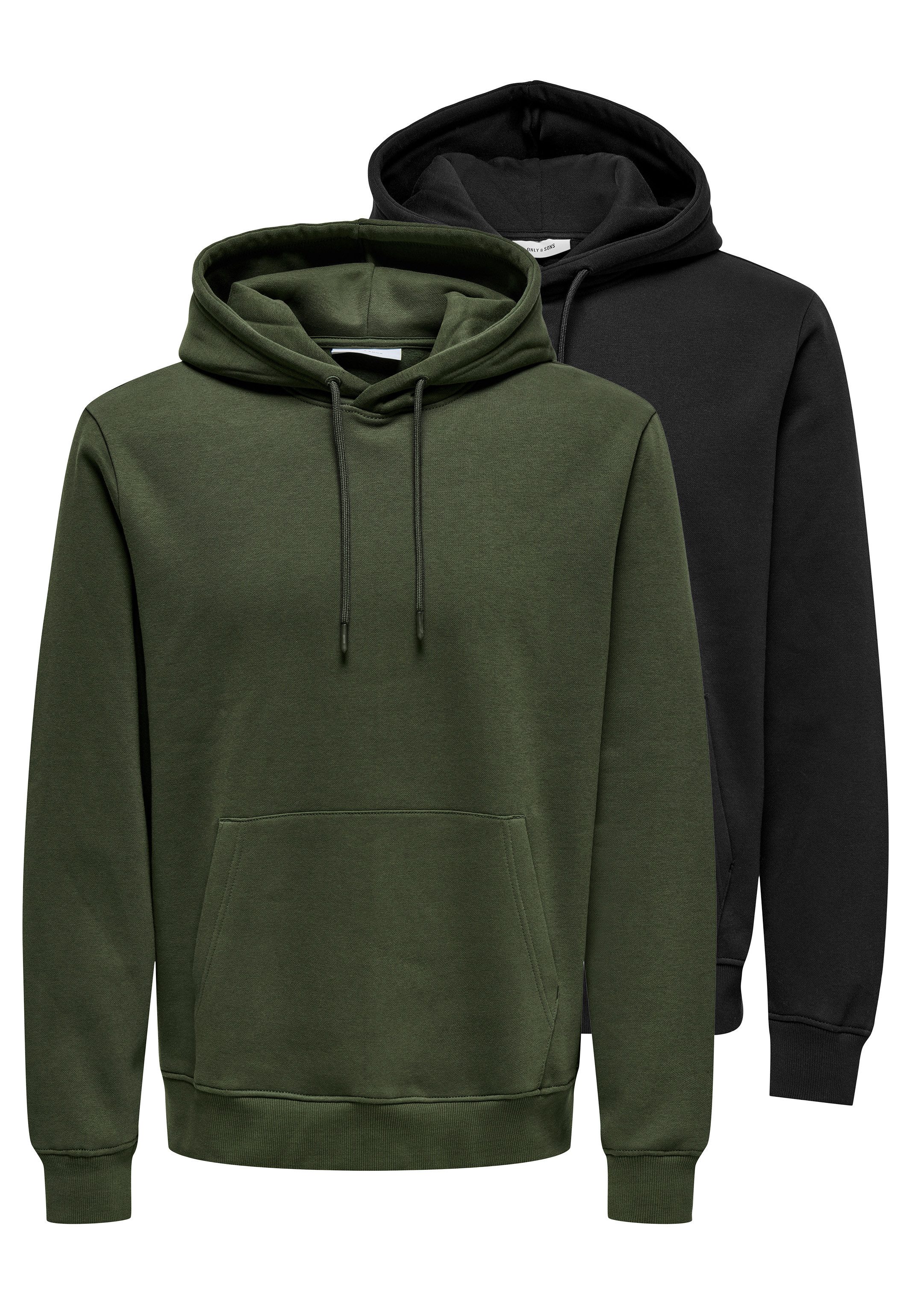 Schwarz / dunkelgrün