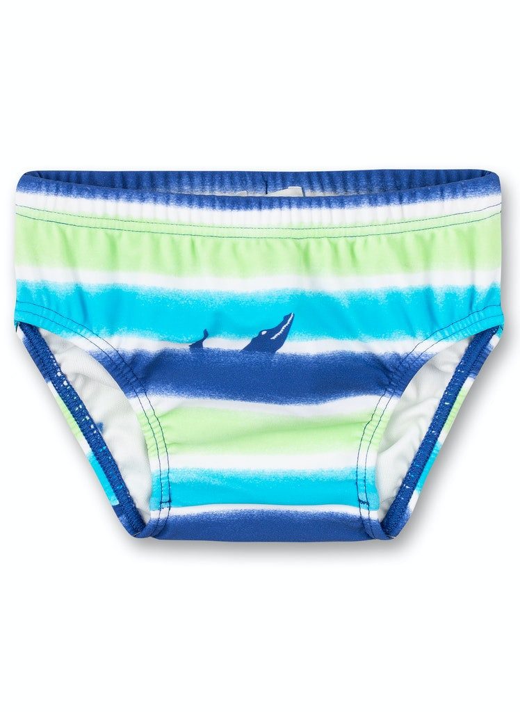 Sanetta Schwimmwindel Sanetta Baby Schwimmwindel gestreift mit Unterwasser-Motiv