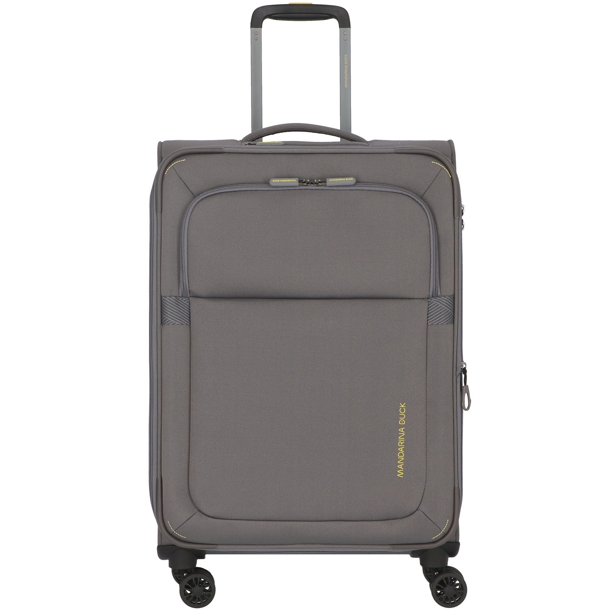 Mandarina Duck Weichgepäck-Trolley Smile & Go, 4 Rollen, Polyester steel