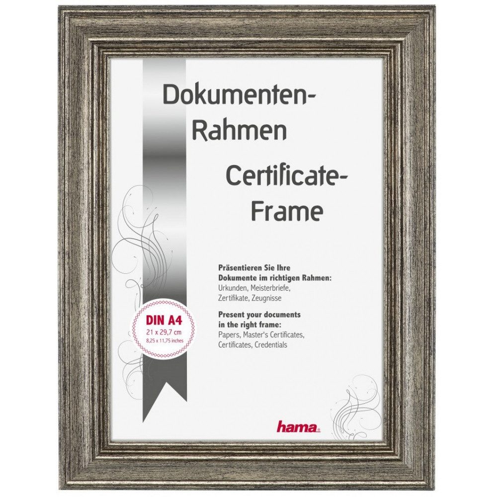 Hama Bilderrahmen Hama Kunststoffrahmen 21x29,7 cm Bronze für Bilder
