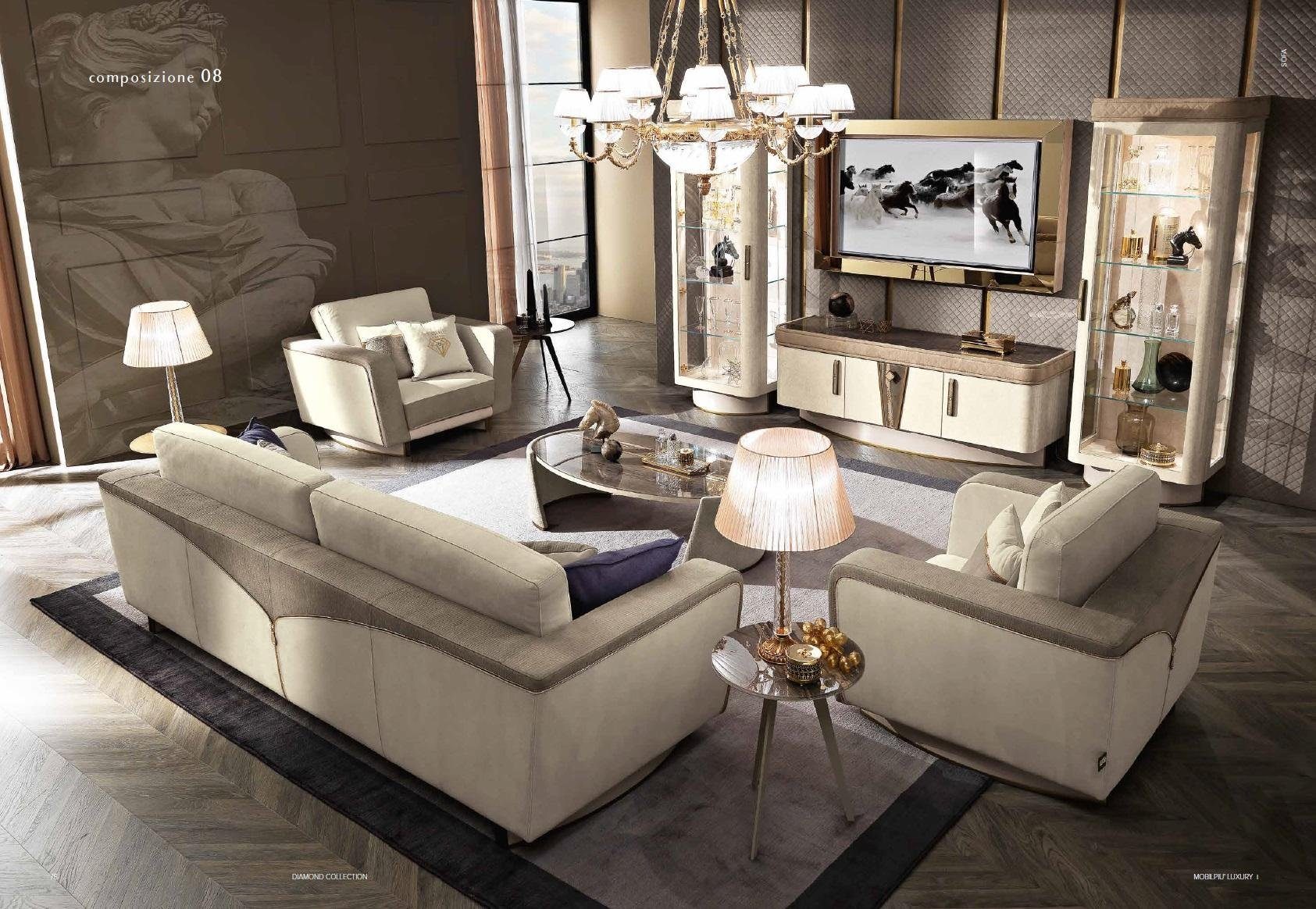 JVmoebel Sitzer Moderne, Luxus Sofagarnitur Couchen Polster Europe Sofa 3+2 Set Sofas Made in