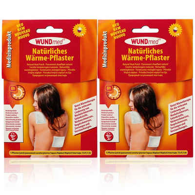 Wundmed Wärmepflaster 2x WUNDmed Wärmepflaster 9,5x13 cm hypoallergen Wärme-Pflaster, entspannend, wärmend, Muskelentspannung