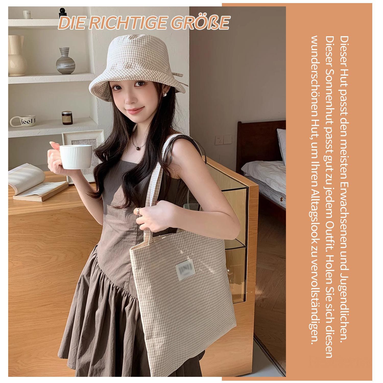 Refttenw Sonnenhut Fischerhut,Anglerhut,Faltbare große Krempe,Leicht und schnelltrocknend