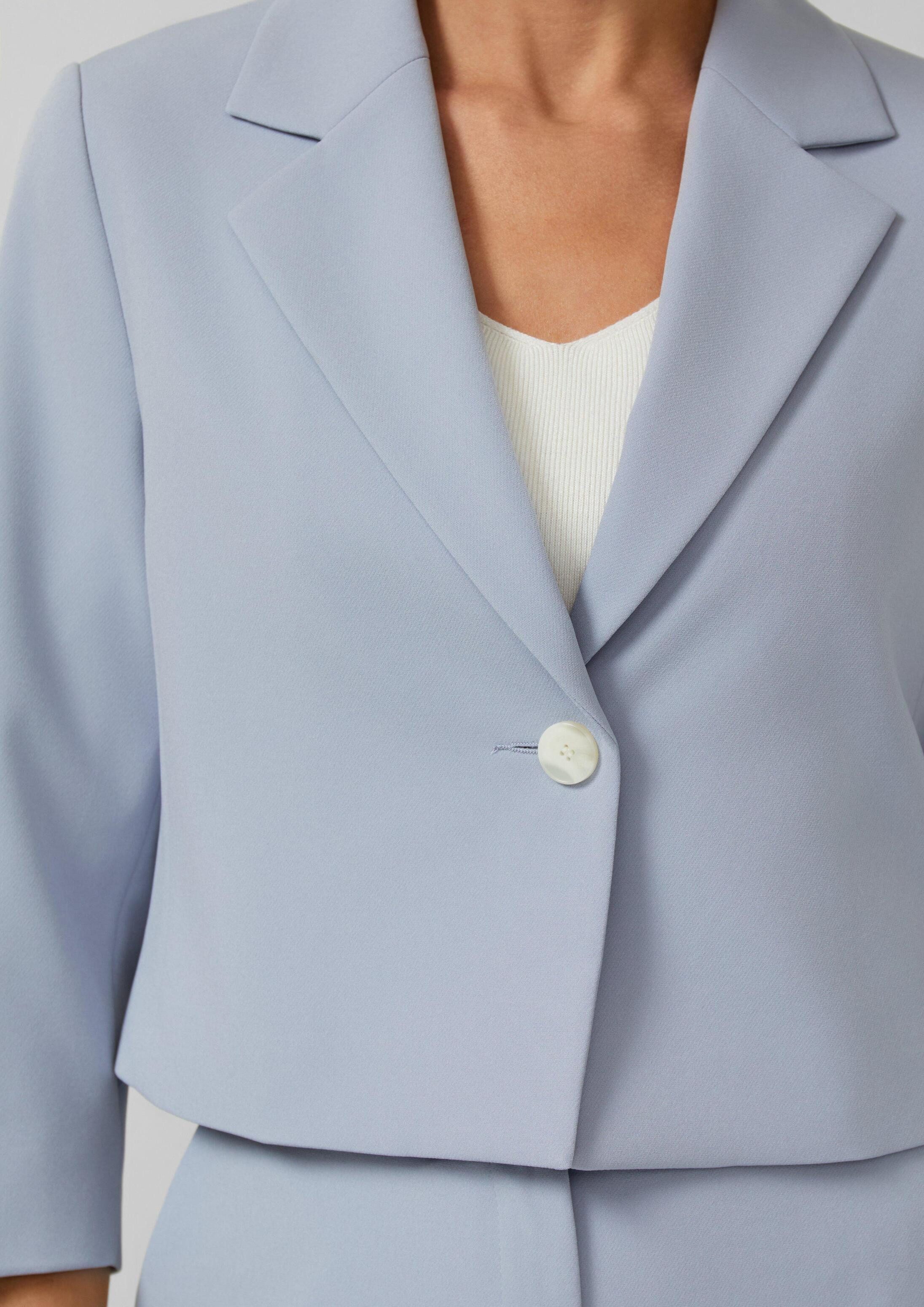 s.Oliver Jackenblazer Indoor-Blazer Eleganter Kurz-Blazer mit 3/4-Ärmeln – Bild 4 von 5