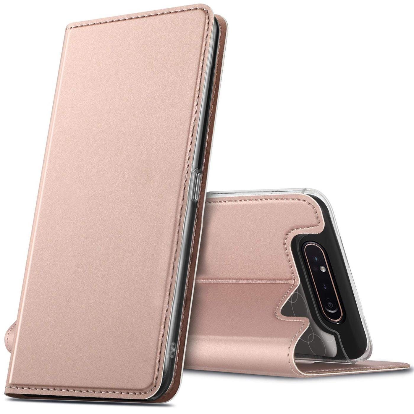 CoolGadget Handyhülle Magnet Case Handy Tasche für Samsung Galaxy A80 6,7 Zoll, Hülle Klapphülle Ultra Slim Flip Cover für Samsung A80 Schutzhülle