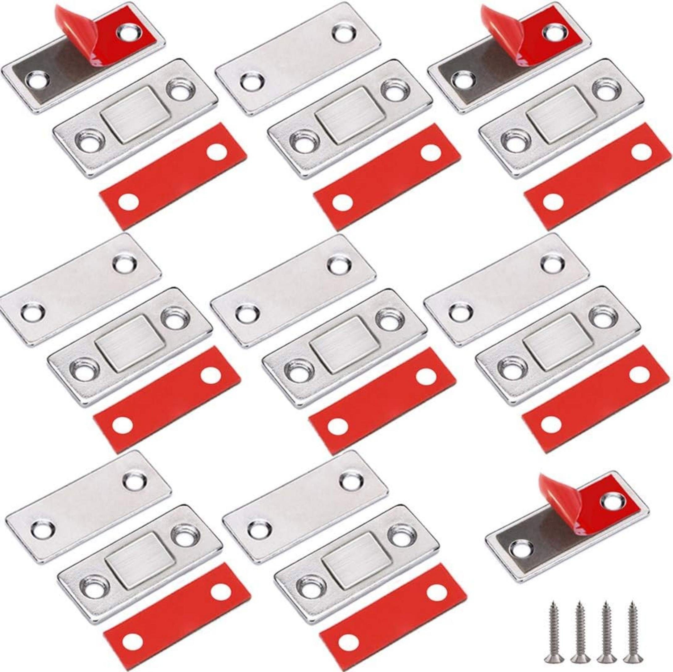 Haftmagnetschnäpper 8er Magnetschnäpper Edelstahl Stark Tür Fenster Türmagnet, Coonoor, Leichte und kleine Schranktüren, Schubladen, Deckel, Schrankschiebetüren oder Jalousien., (8-tlg)