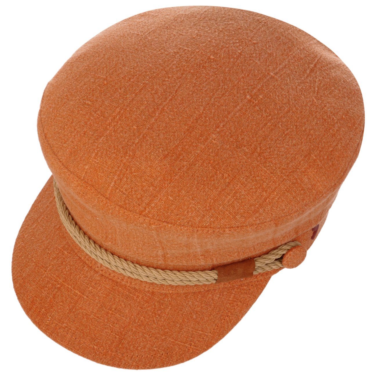 Schirm, Ballonmütze Alfonso mit Italy orange Made in Baker-Boy-Mütze (1-St) D´Este