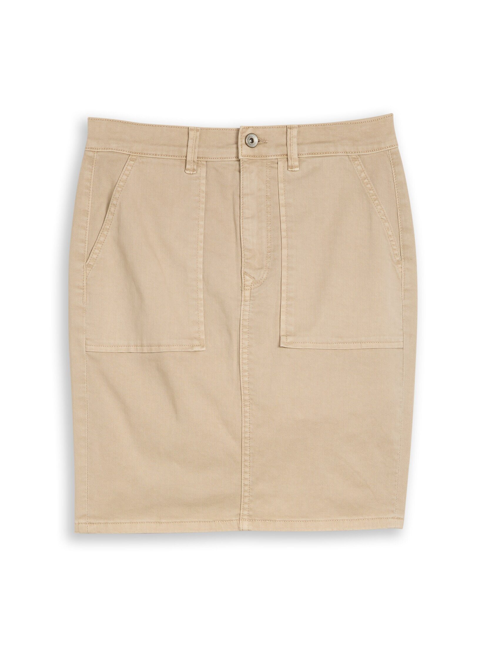 TOM TAILOR Sommerrock Röcke Jeansrock mit aufgesetzten Taschen