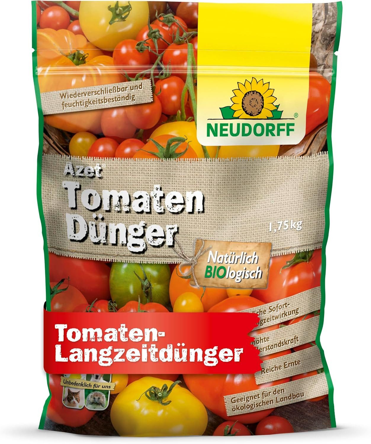 Neudorff Gemüsedünger Azet TomatenDünger 1,75 kg, 1,75 kg