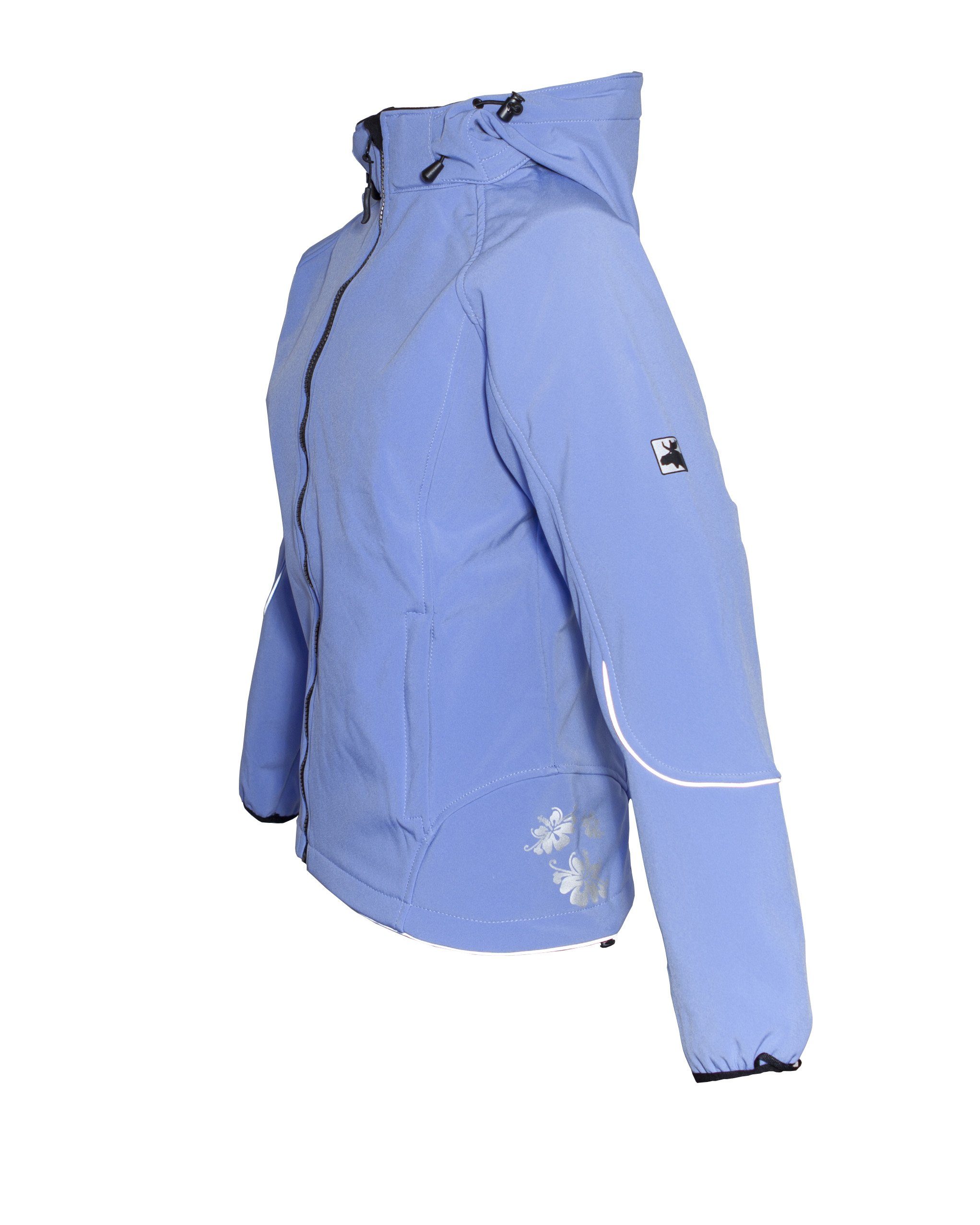 erhältlich in Größen Active PEAK auch Großen DEPROC blau NIGEL Softshelljacke Women