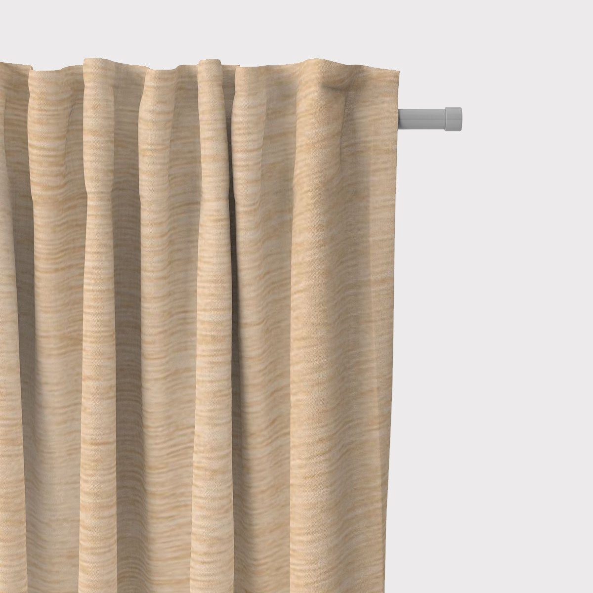 SCHÖNER LEBEN. Vorhang SCHÖNER LEBEN. Thermovorhang sand beige 245cm, Smokband, abdunkelnd, Kunstfaser, handmade