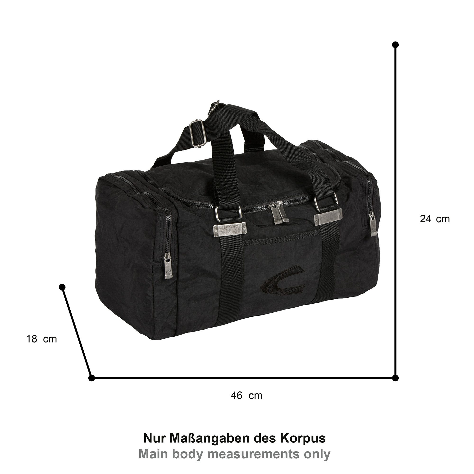 camel active Weekender Journey, Unisex Reisetasche mit vielen Funktionen und Logostickerei