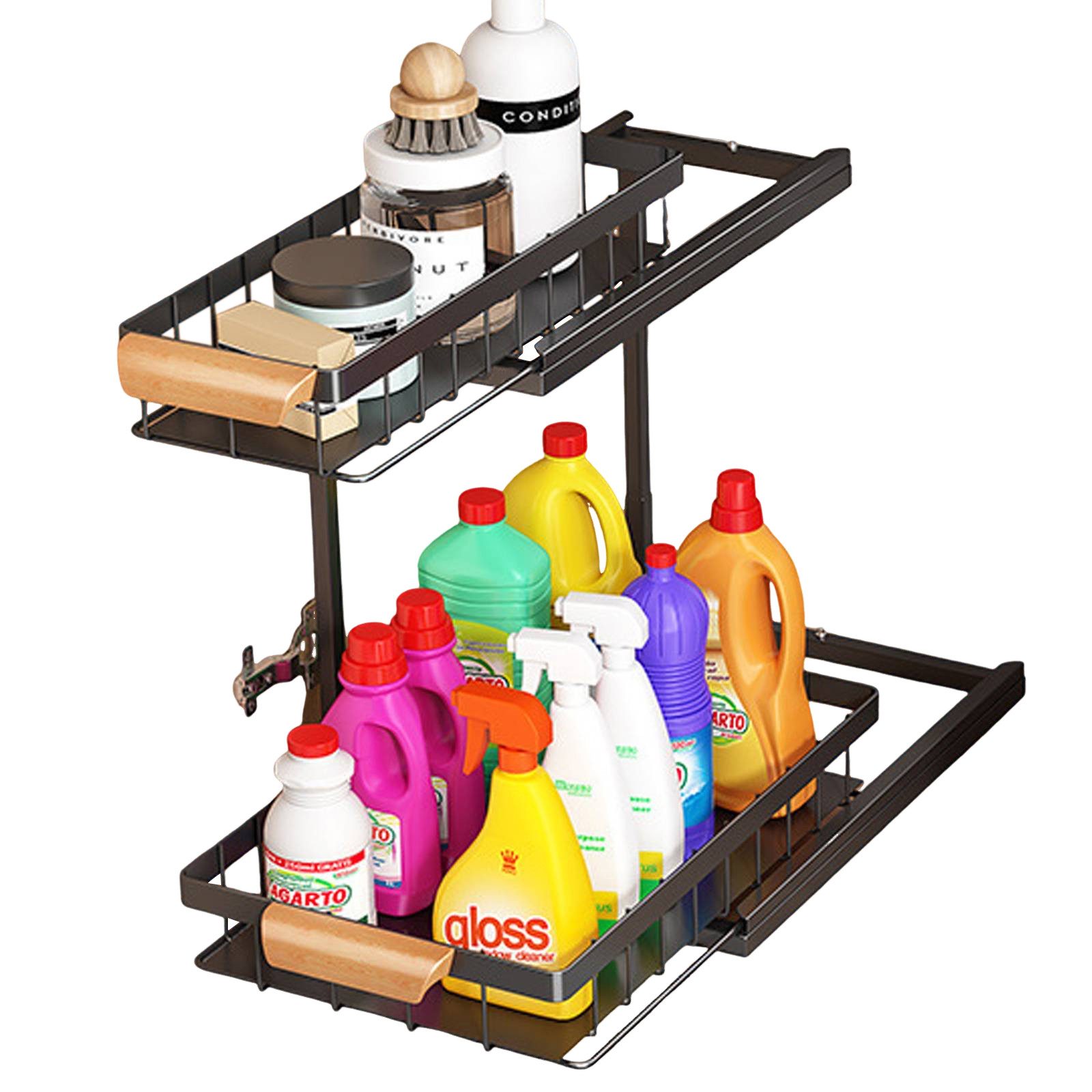 TWSOUL Ablageregal Spülschrankregal ausziehbar, Küchenregale Gewürzregal 2 günstig online kaufen