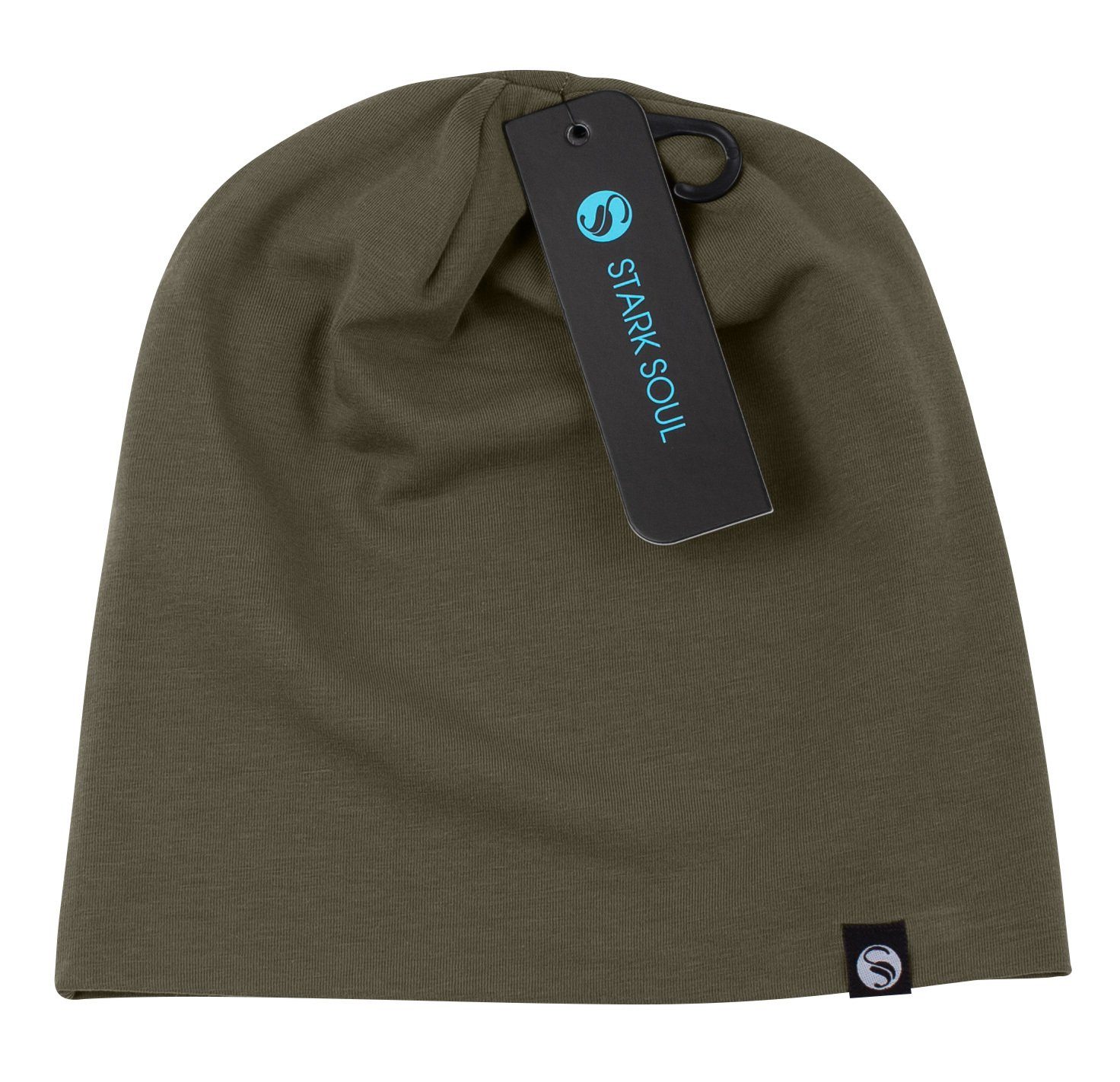Stark Soul® Beanie Unisex in angenehmer Baumwoll-Jersey-Qualität günstig online kaufen