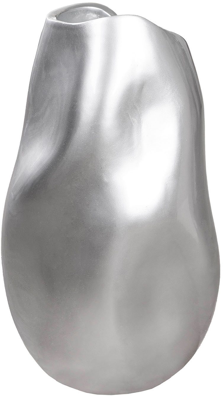 GILDE Bodenvase Bodenvase organisch Jolie silberfarben H. 50,5 cm (1 St)