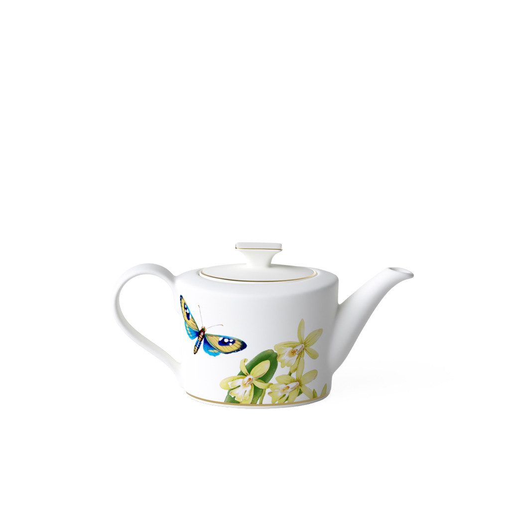 Villeroy & Boch Signature Teekanne Amazonia Gifts Teekanne klein 21x9x10,5cm, (1-St), Premium Bone Porcelain, 1 Stck, spülmaschinenfest