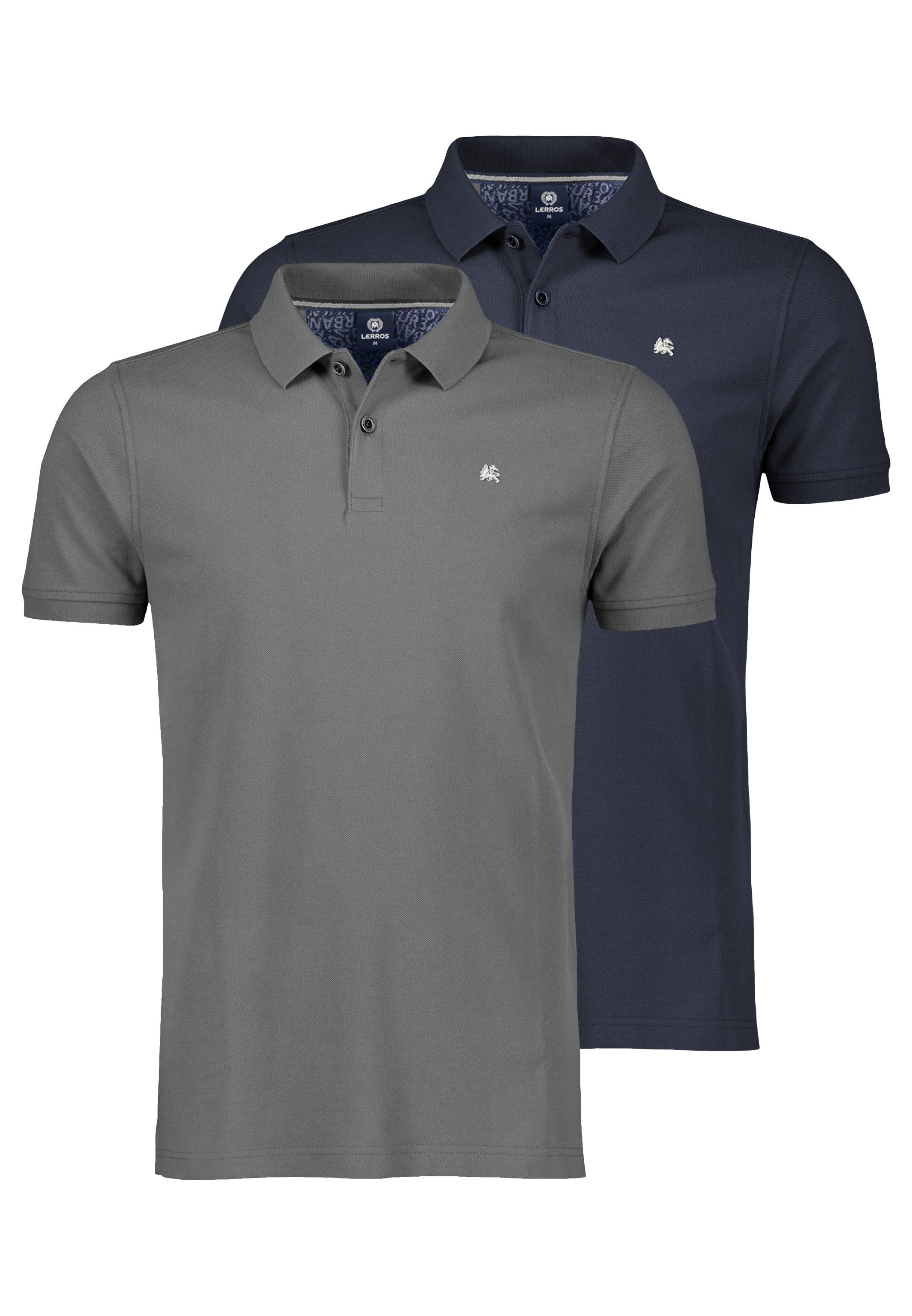 LERROS Poloshirt 2er Pack Basic (Spar-Set, 2-tlg) Poloshirt - Baumwolle - A günstig online kaufen