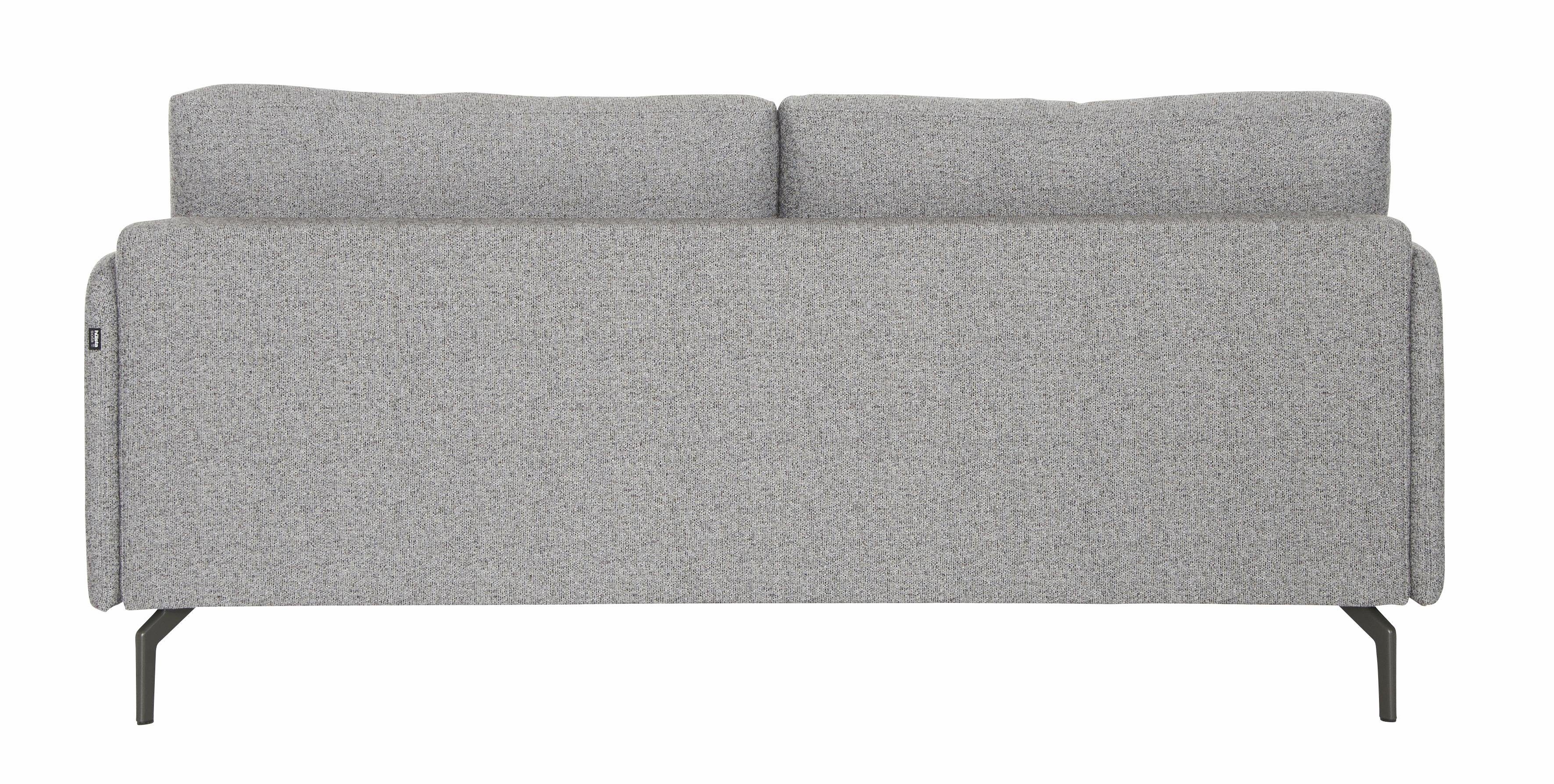 hülsta sofa 3-Sitzer hs.450, schmal, sehr Umbragrau 190 cm, Alugussfuß Armlehne Breite