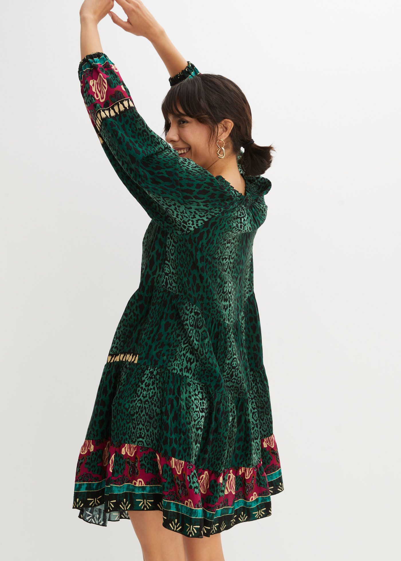 bonprix Tunikakleid Tunika-Kleid aus fließender Viskose günstig online kaufen