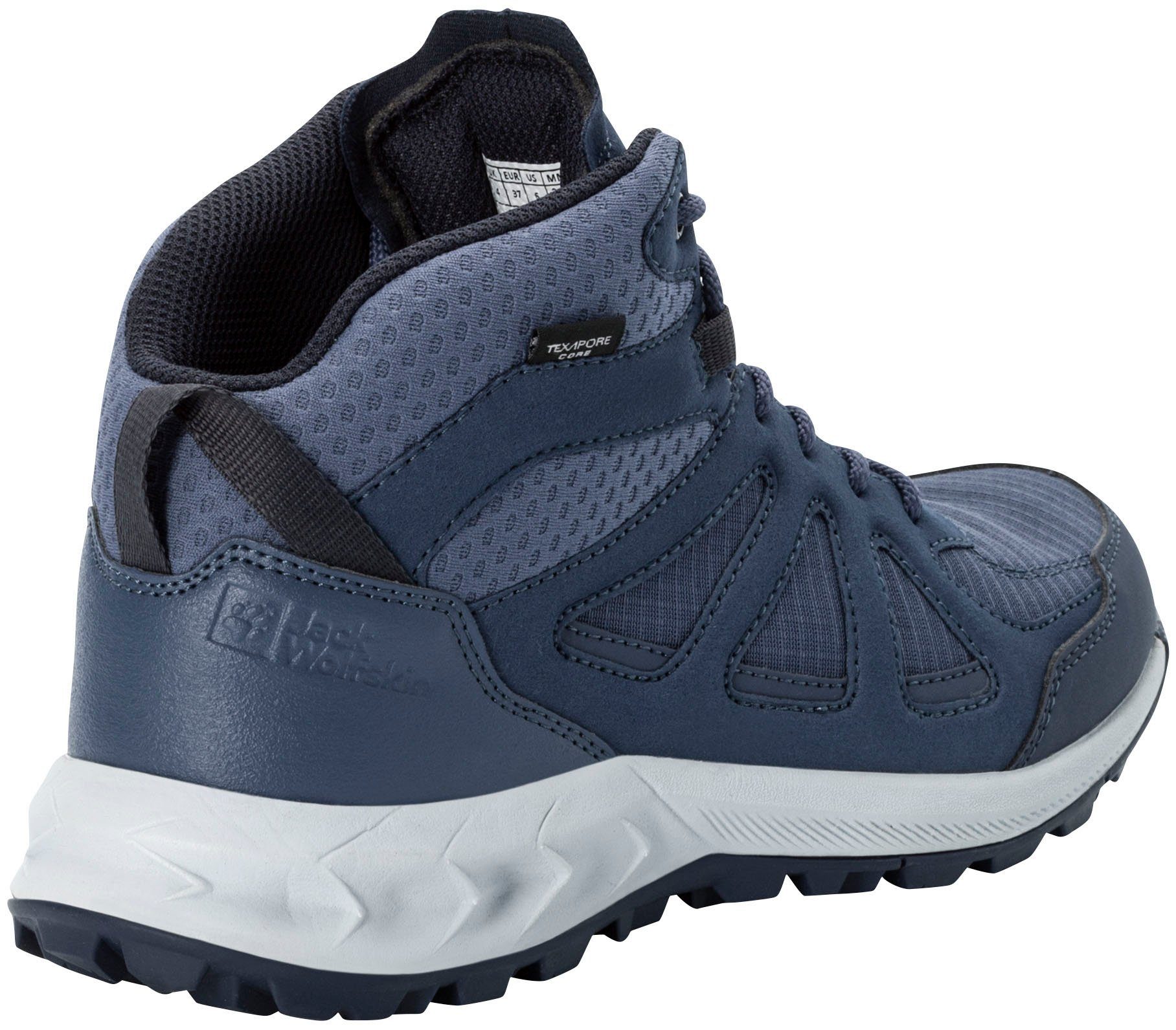 Jack Wolfskin WOODLAND 2 TEXAPORE MID W Wanderschuh wasserdicht, Trekkingschuh