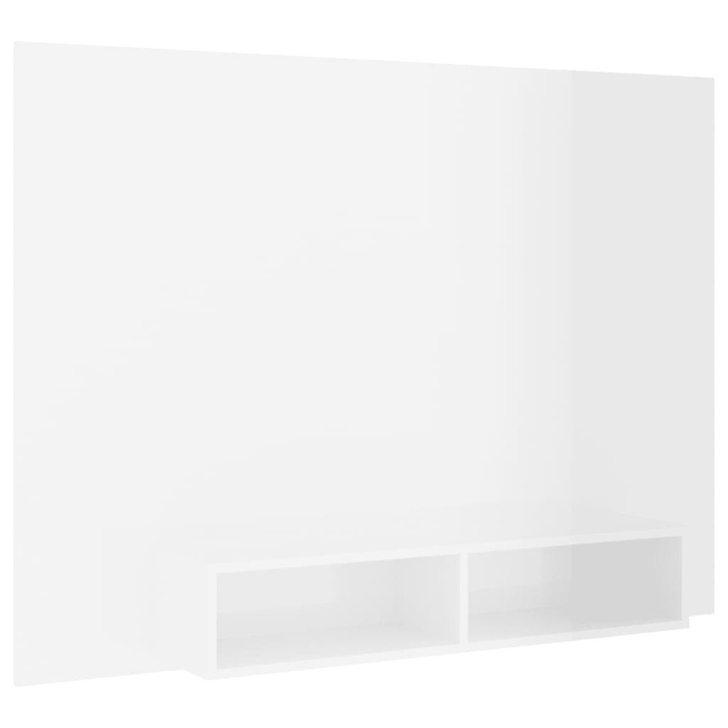 cm), 3008161, (LxBxH: möbelando TV-Wand 135x23,5x90 in Hochglanz-Weiß