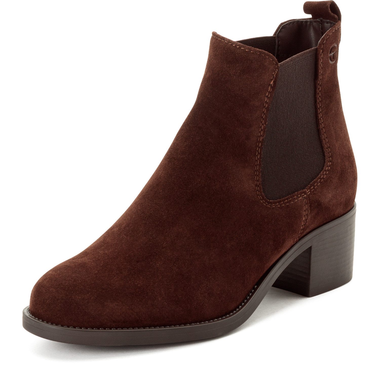 Tamaris Chelseaboots Blockabsatz, Stiefelette, Businessschuh in schmaler Form