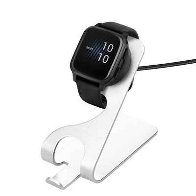 kwmobile USB Ladegerät für Garmin Venu Sq/2S/Fenix 6/5/vivoactive 3 USB-Ladegerät (1-tlg., USB Kabel Charger Stand - Smart Watch Ladestation - mit Standfunktion)