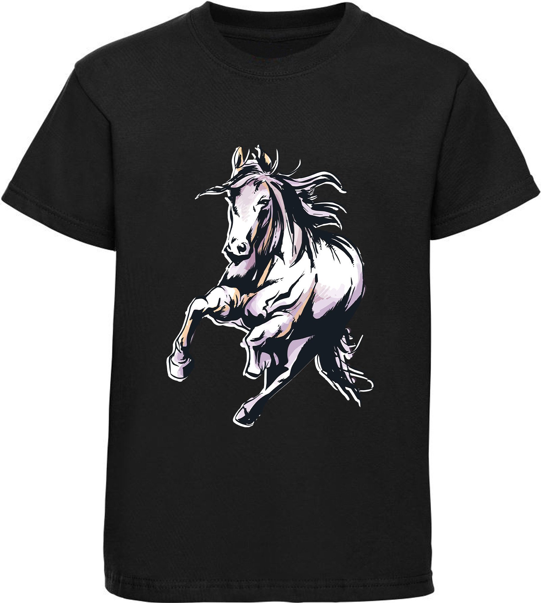 Print-Shirt bedrucktes Pferde T-Shirt