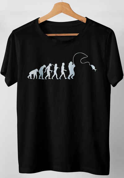 Art & Detail Shirt T-Shirt Angler Evolution Fischer Geschenk für Angler