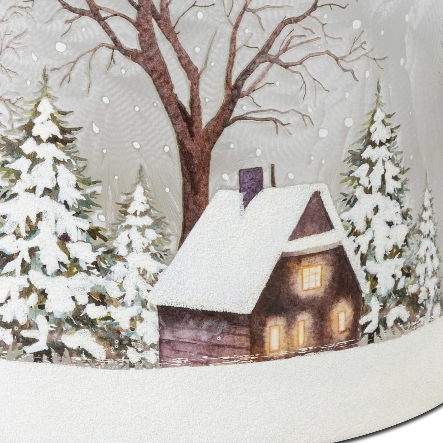 formano Teelichthalter Winterlandschaft, Farbe: Weiß, Motiv: günstig online kaufen