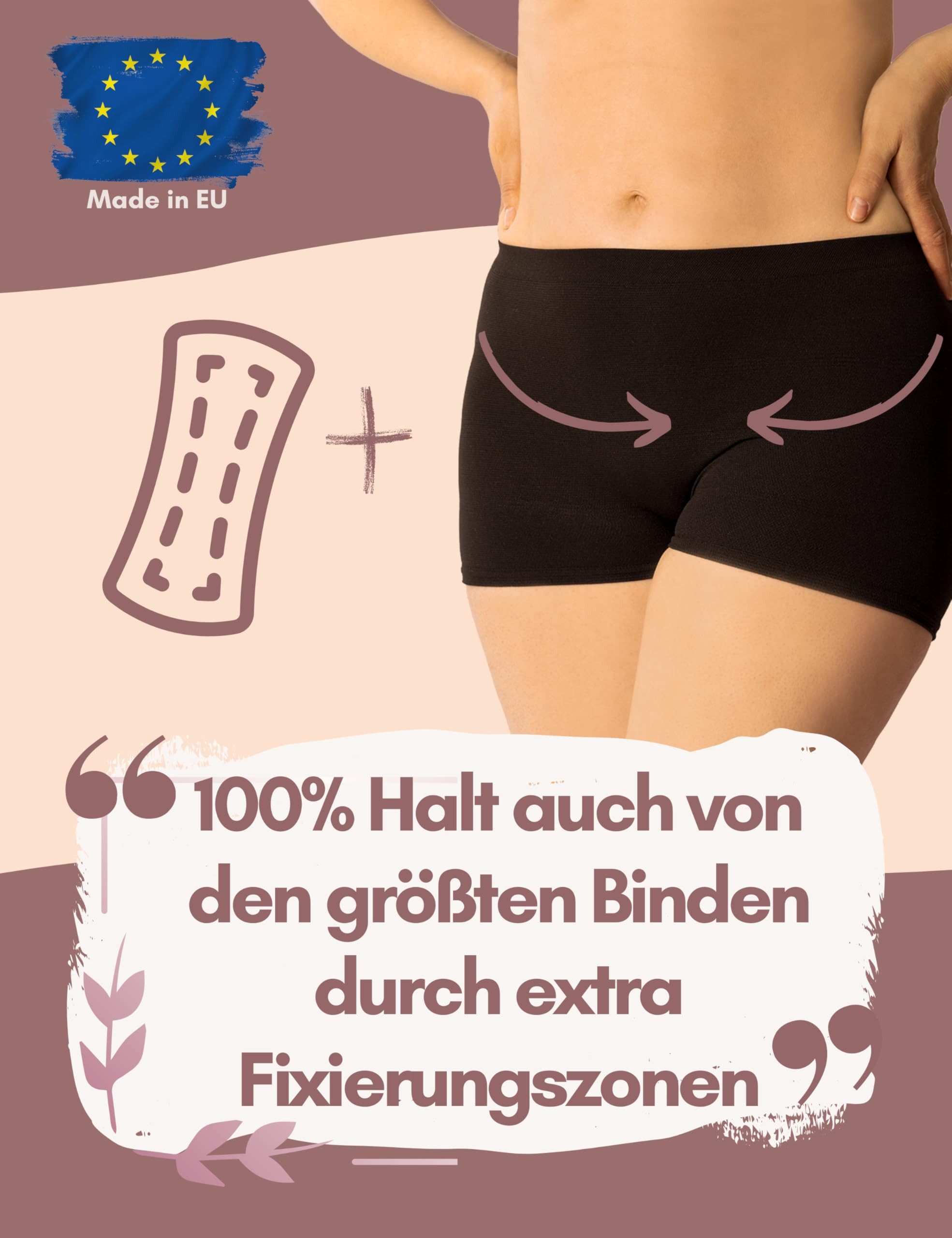 Mrs. Mum Funktionsunterhose Wochenbett Unterwäsche I Postpartum Unterwäsche waschbar I (7 STK) Made in EU I Kaiserschnitt Unterhose