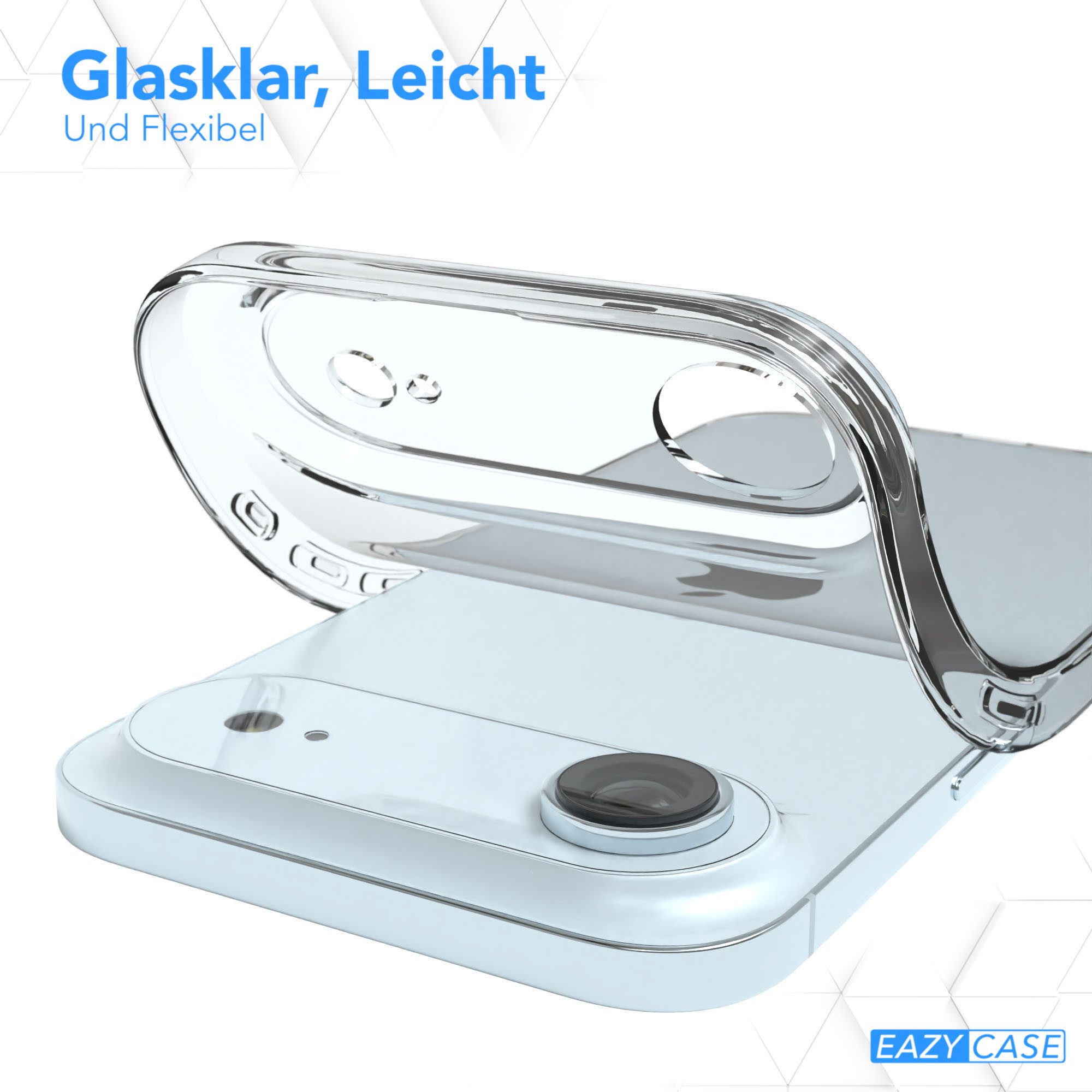 EAZY CASE Handyhülle Slimcover Clear für Apple iPhone 17 Serie 6,5 Zoll, Silikon Case für Apple iPhone Air Dünnes Backcover Handyhülle Klar – Bild 5 von 5