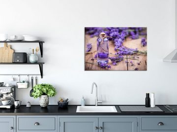 Pixxprint Glasbild Frische Lavendelblüten, Frische Lavendelblüten (1 St), Glasbild aus Echtglas, inkl. Aufhängungen und Abstandshalter