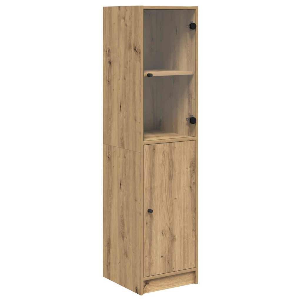 vidaXL Highboard Highboard Artisan-Eiche 35 x 37 x 142 cm Holzwerkstoff (1 St)