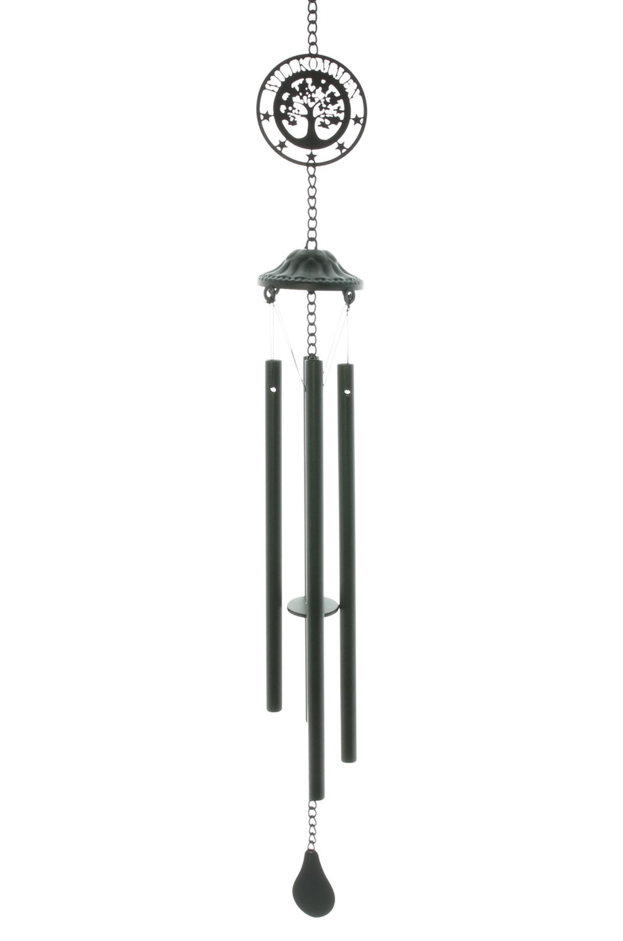 Home-trends24.de Windspiel Klangspiel Lebensbaum Willkommen Windspiel Metall