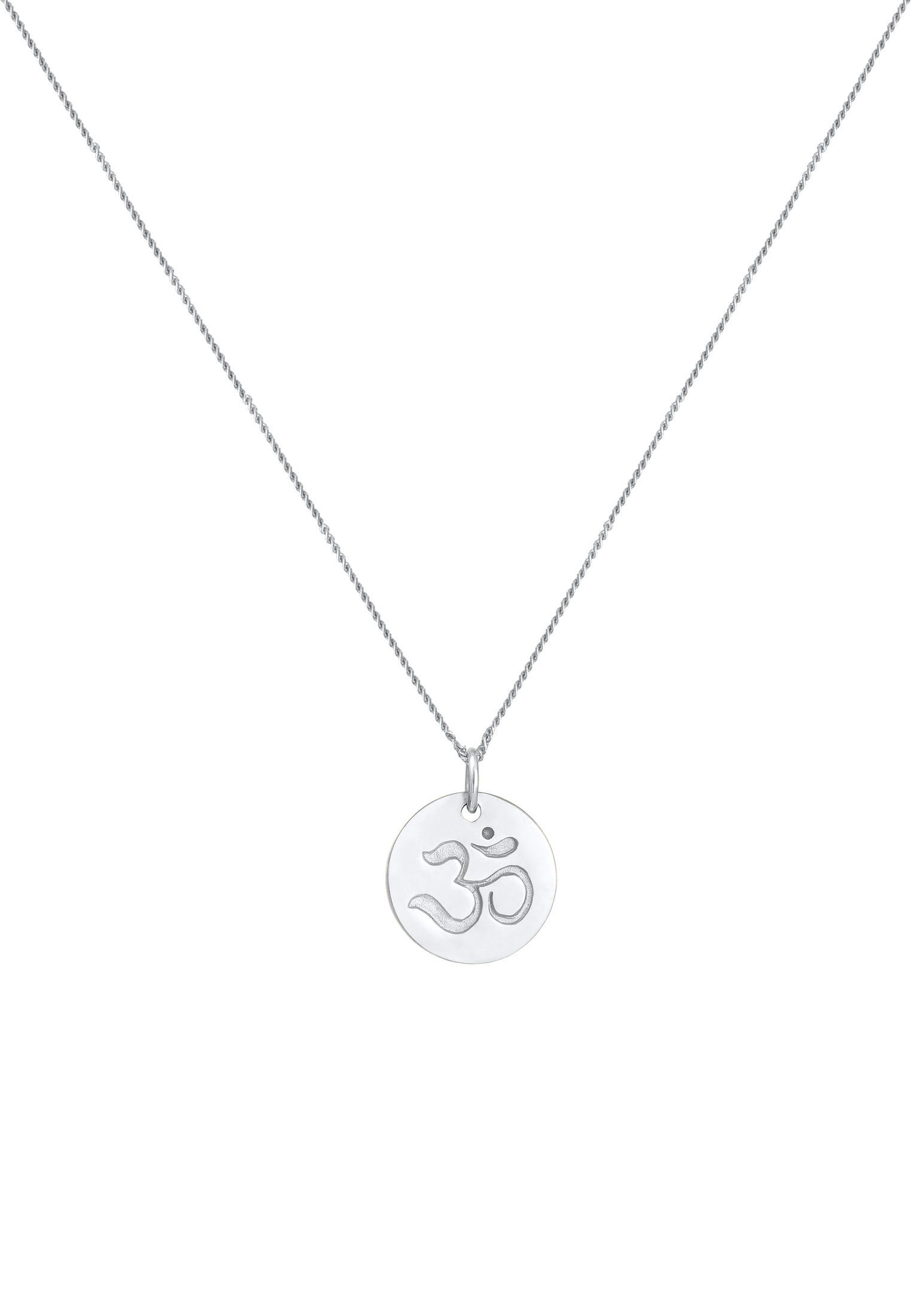 Elli 925 Om Symbol Anhänger Mantra Yoga Kette Om mit Silber,