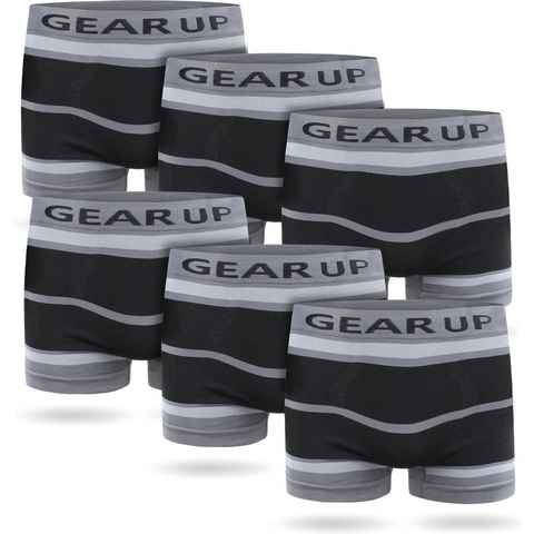 normani Retro Boxer 6 Stück Herren Retropants Mikrofaser-Boxershorts Herren Sport Unterhosen aus schnell trocknendem Material