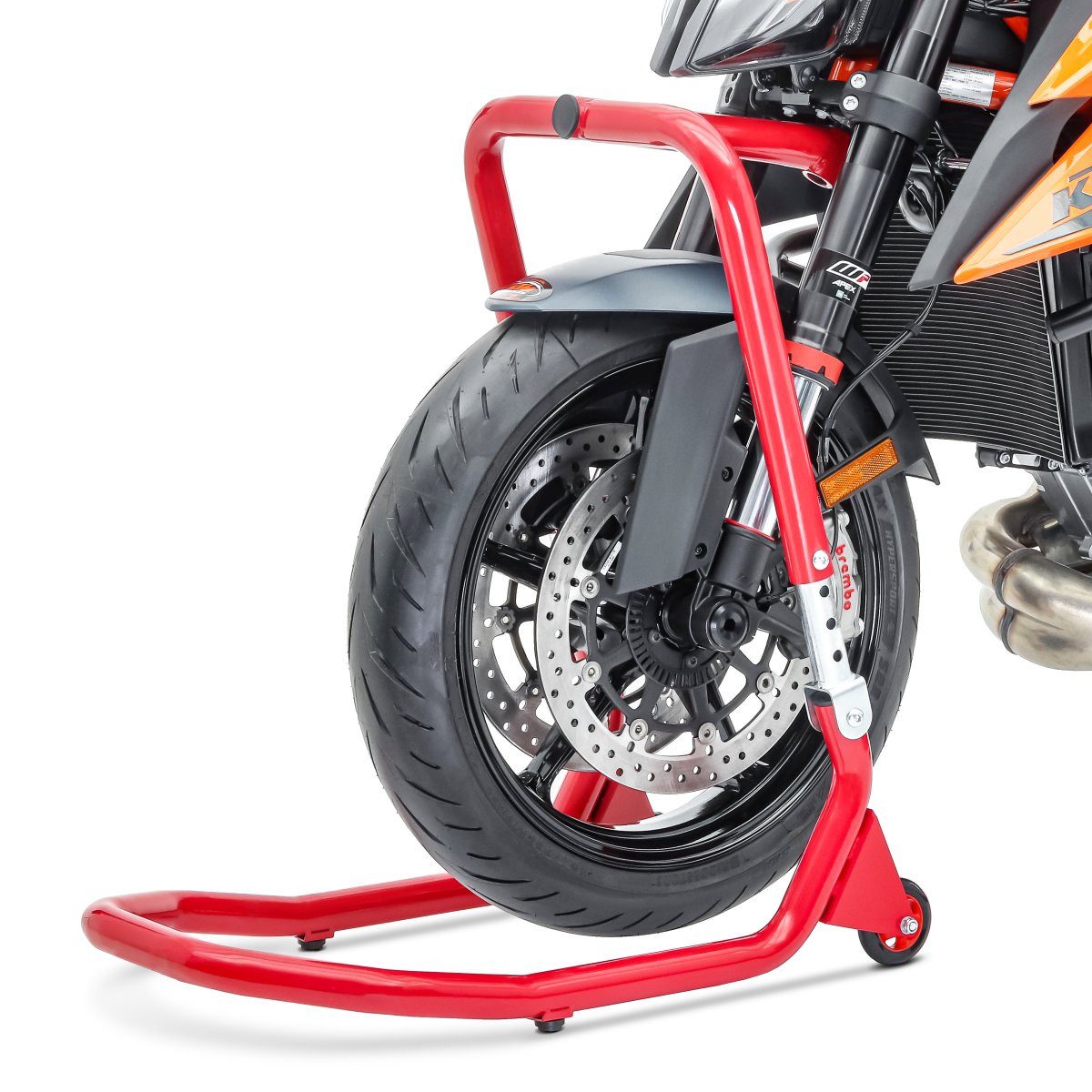 ConStands Motorradheber Lenkkopfständer Vorderrad V5 für Honda CBR 1000 RR Fireblade 04-07 rot