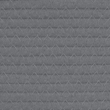 vidaXL Aufbewahrungskorb Aufbewahrungskorb Grau und Weiß Ø49x65 cm Baumwolle