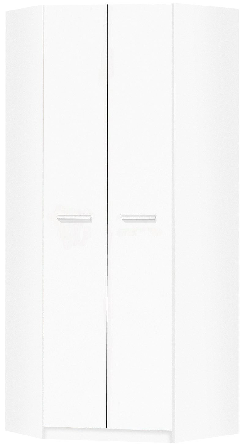 priess Eckkleiderschrank Barcelona Kleiderschrank Ecklösung Raumwunder in 2 Tiefen Schrank Eckschrank Garderobe – Bild 4 von 5