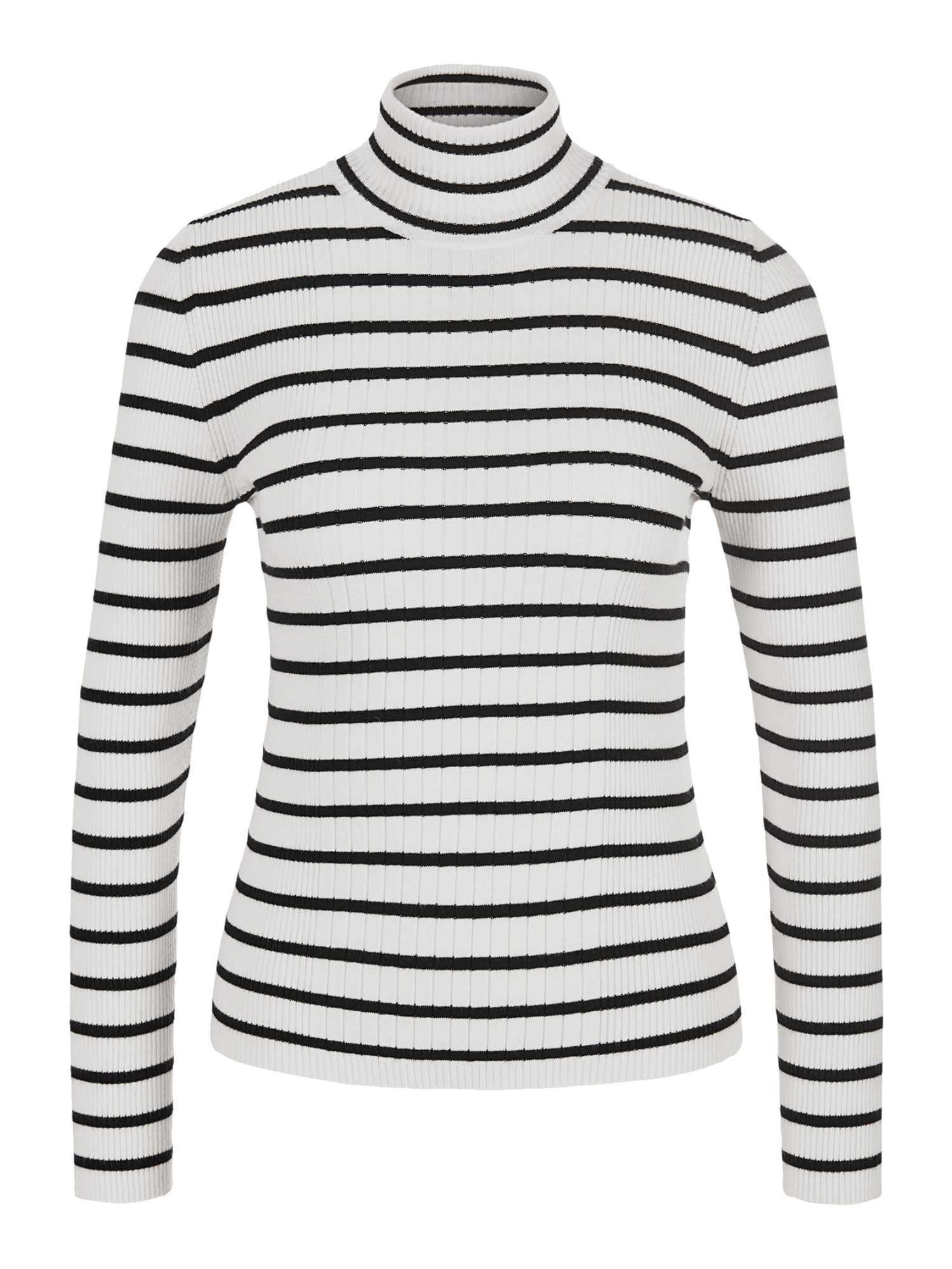 Riani Langarmshirt bunt,Casual,Viskose,Gestreift,Rollkragen,Lang,Gerade