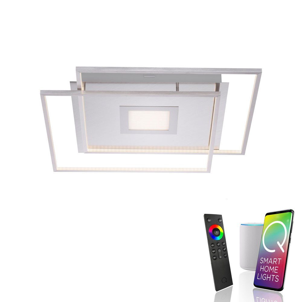 Leuchtmittel, Paul Home, CCT-Farbtemperaturregelung, CCT APP Dimmfunktion, Fernbedienung, mit Deckenlampe Smart Q-AMIRA, Neuhaus LED-Leuchte LED Lichtfarbwechsel, dimmbar Smarte Memoryfunktion, Schwarz