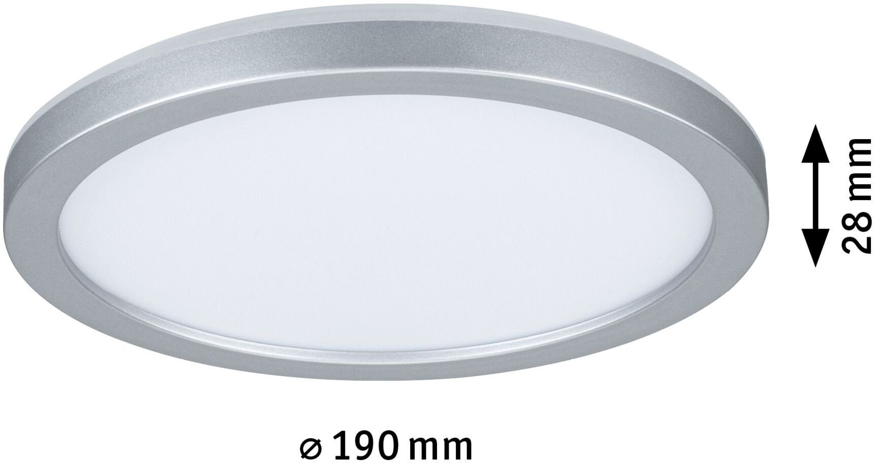 LED Paulmann integriert, fest Warmweiß LED Shine, Panel Atria