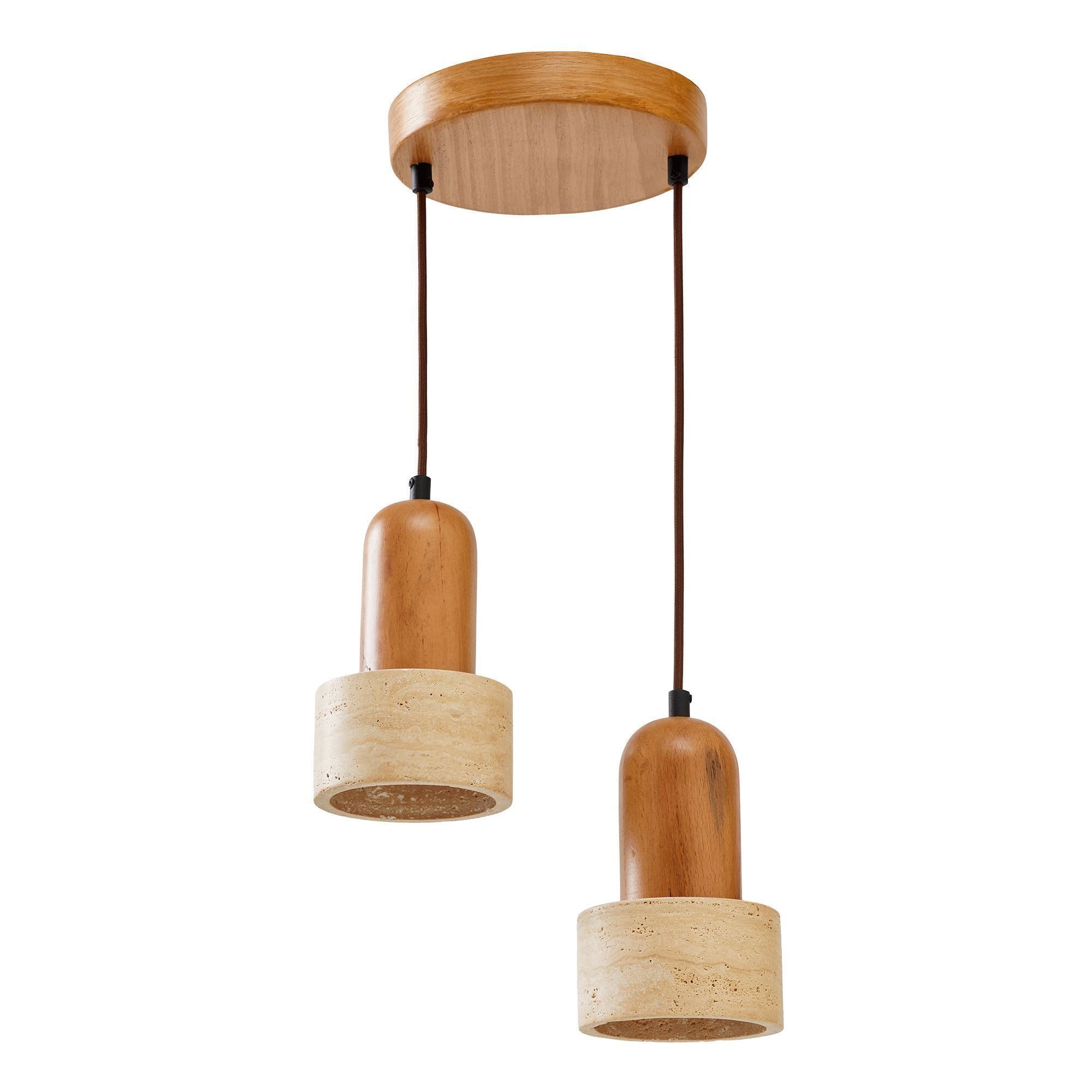 Opviq Pendelleuchte, ohne Leuchtmittel, 2-flammig, E27, Deckenlampe