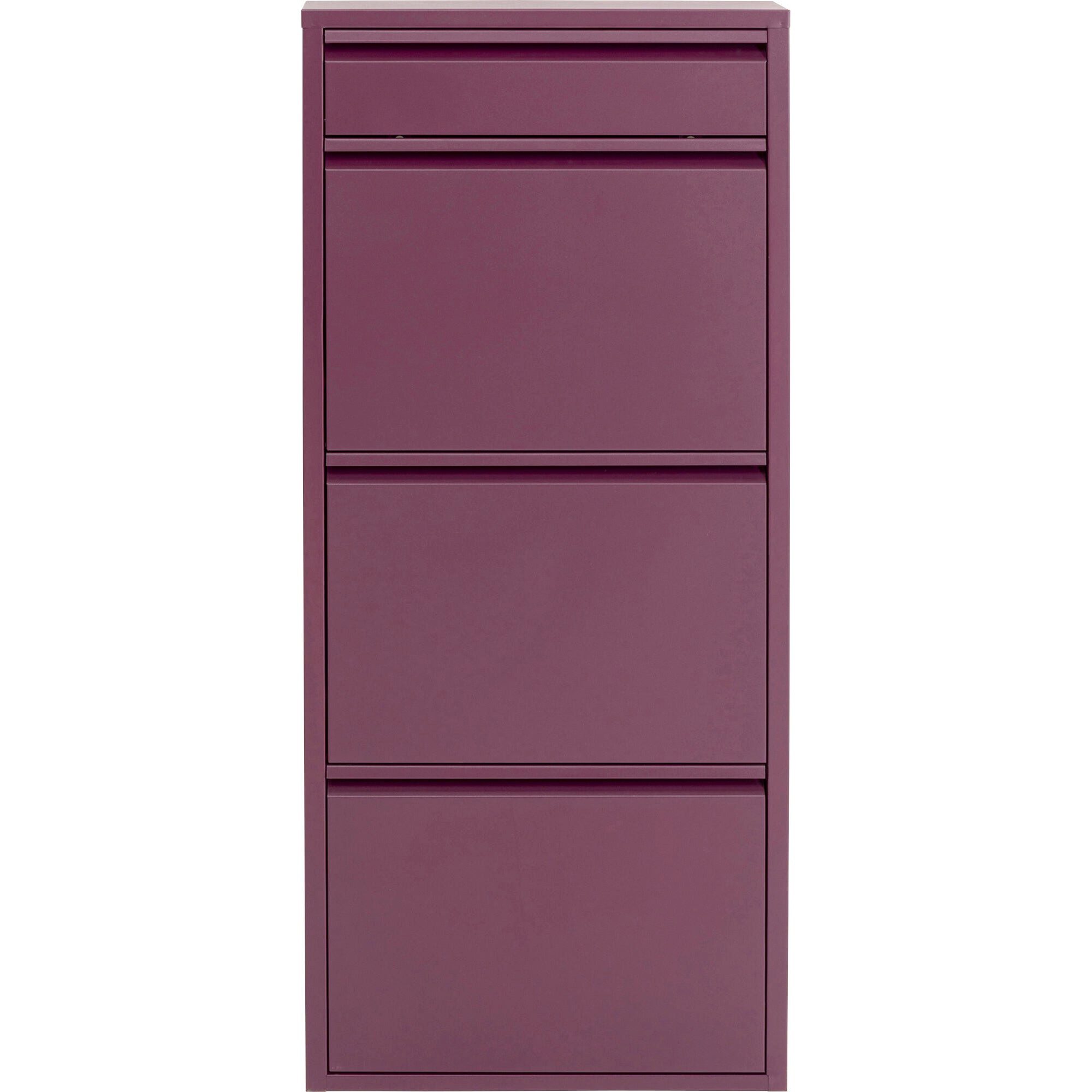 Kare Design Schuhschrank Caruso schmaler Schuhkipper mit 3+1 Klappen