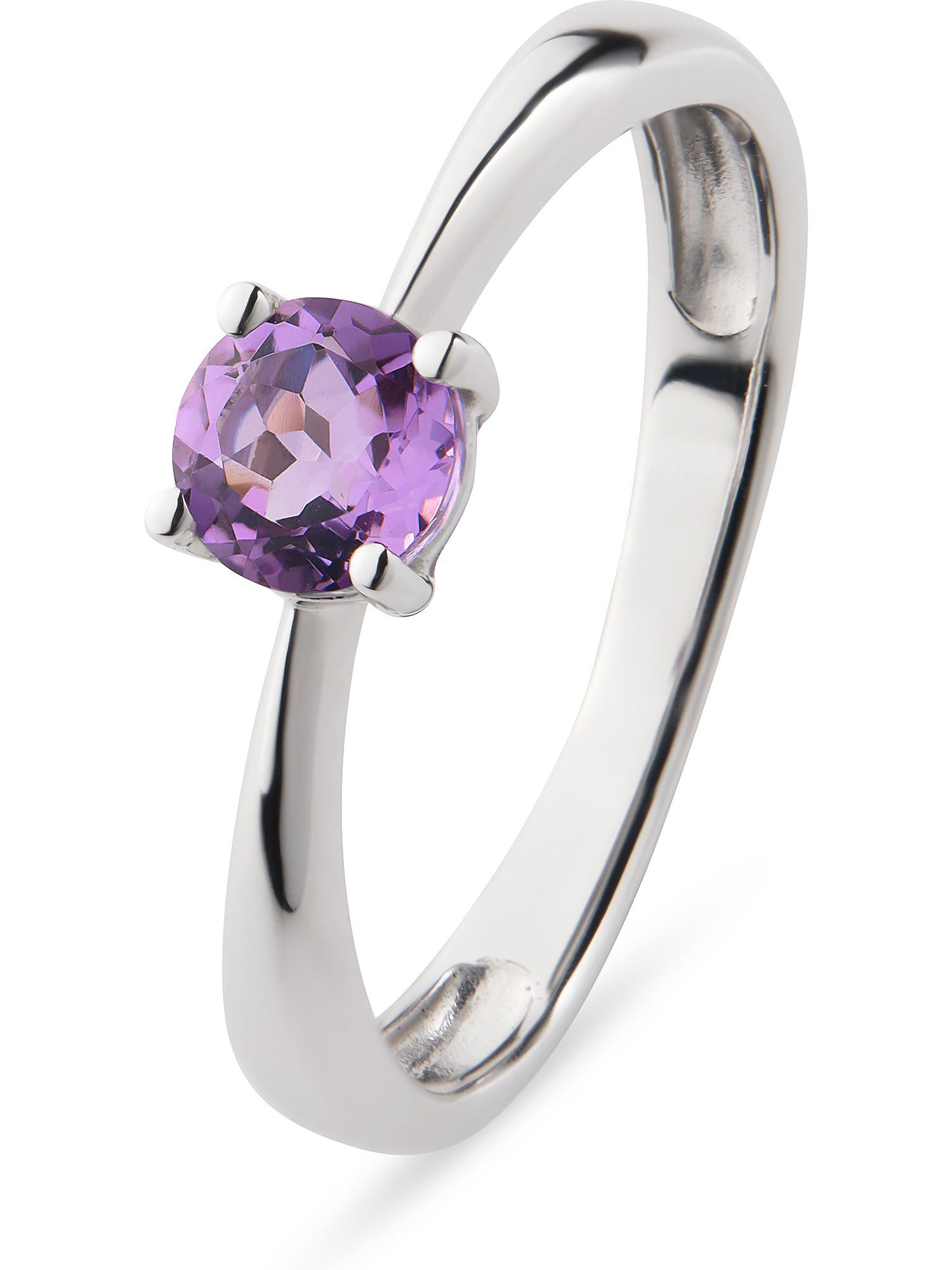Goldring CHRIST Damen-Damenring 585er Weißgold 1 Amethyst